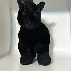 Ganz Webkinz Retired Black Friesian Horse - Black Horse - No Code/Tag - 2007